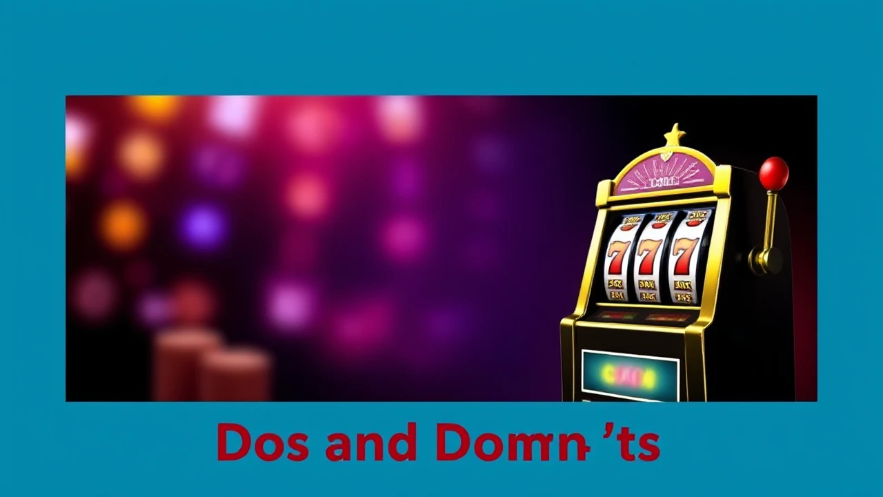 Your Go-To Manual for Enjoying Slot Machines: Dos and Don'ts Exposed